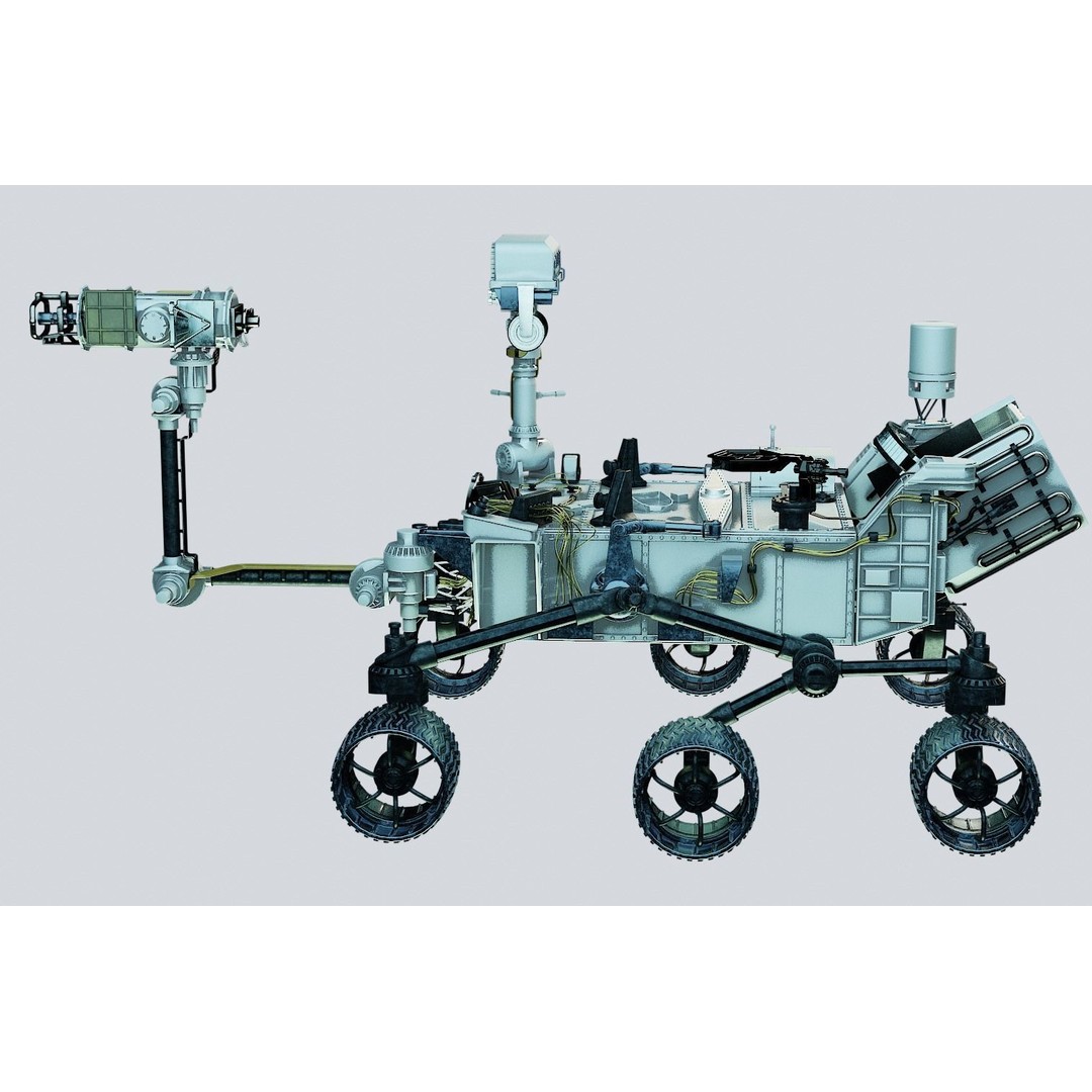 Perseverance Mars Rover 3D Model – High Poly PBR Asset, FBX, OBJ - View 8