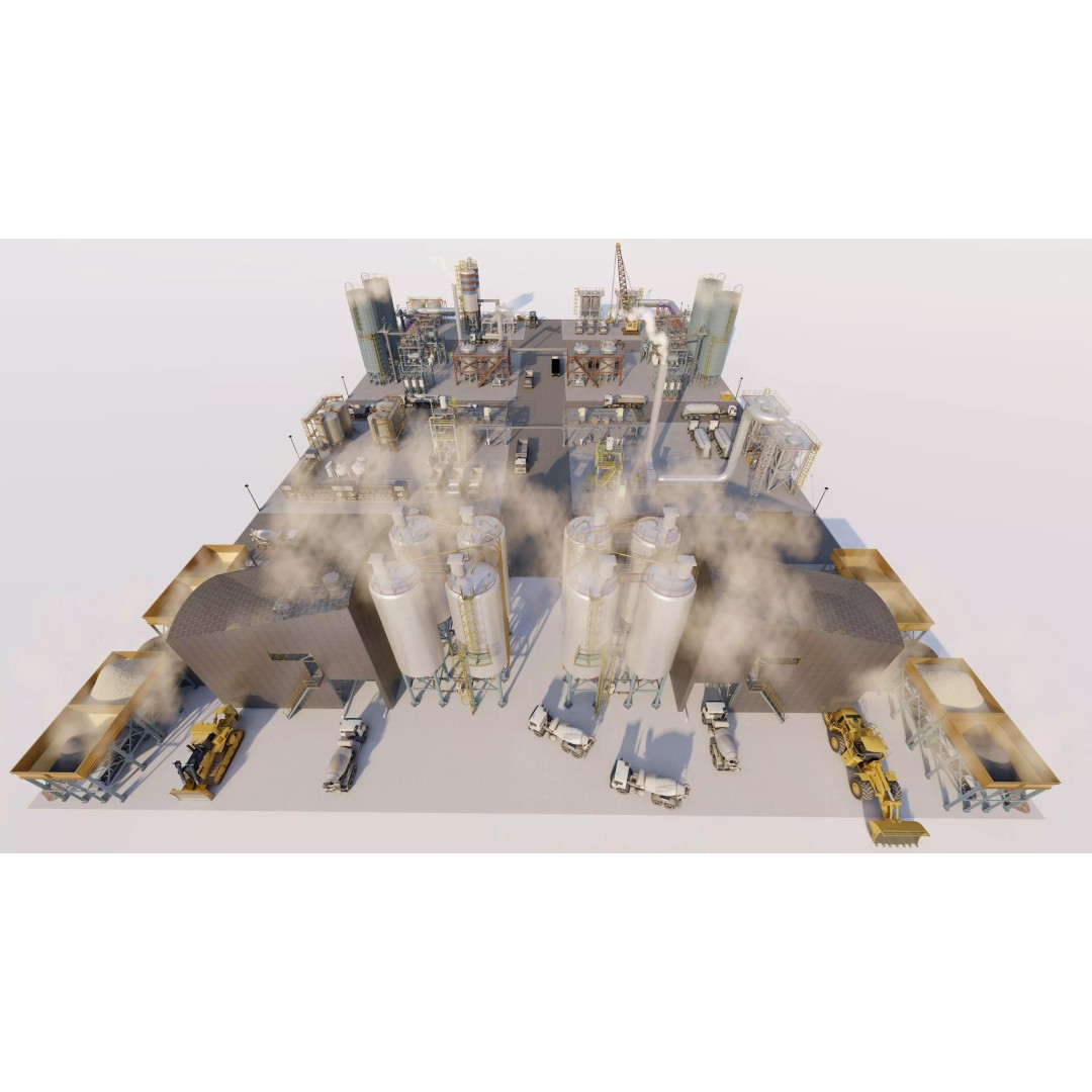 Industrial Factory 3D Model – High Poly Game Asset, FBX, OBJ, PBR - View 22