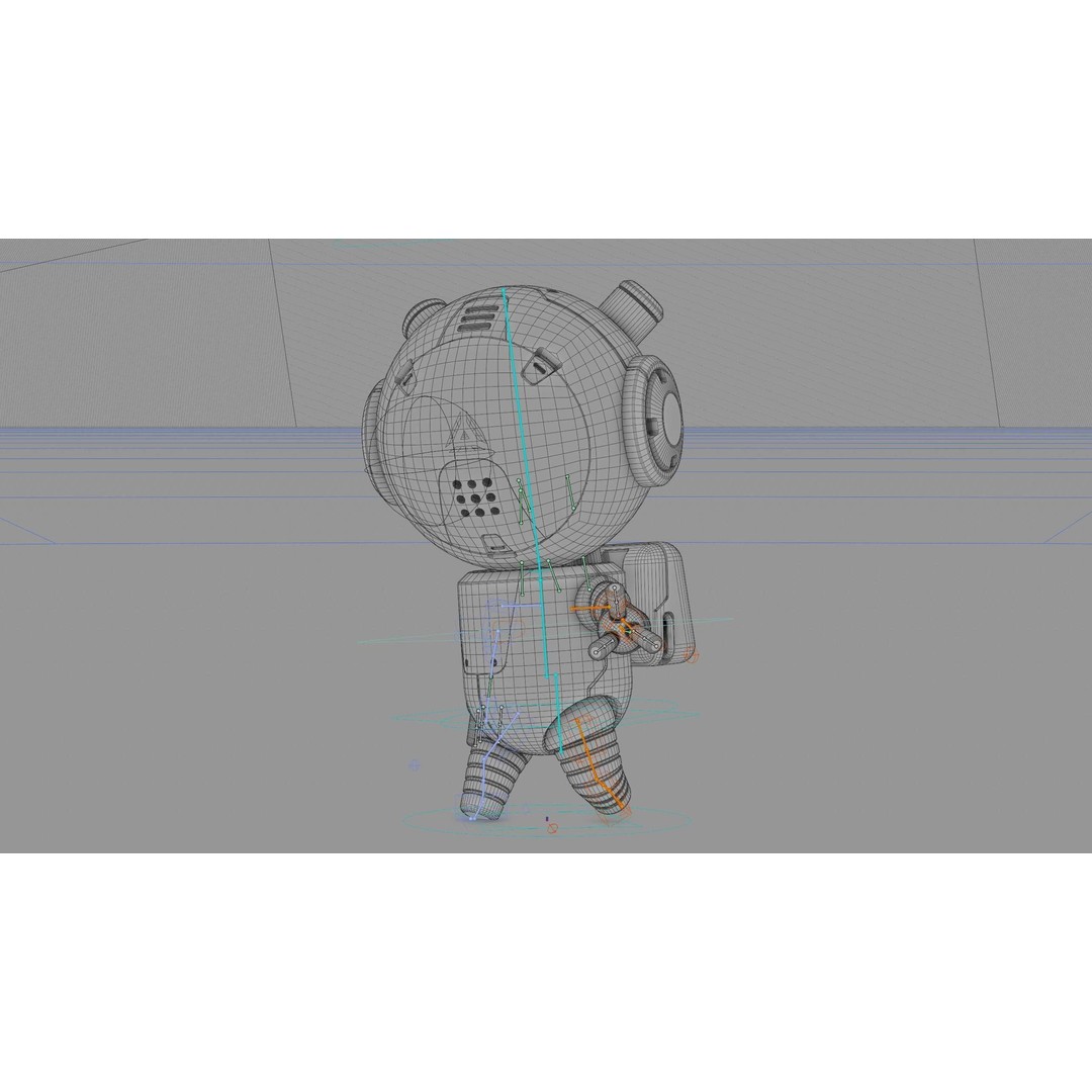 Toon Bot Echo 3D Model – Rigged Character for Unreal Engine & Unity