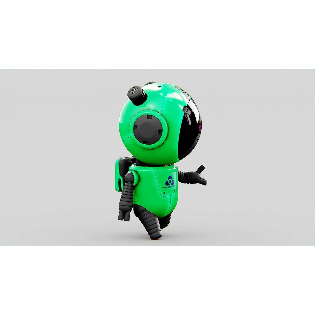 Toon Bot Echo 3D Model – Rigged Character for Unreal Engine & Unity - View 10