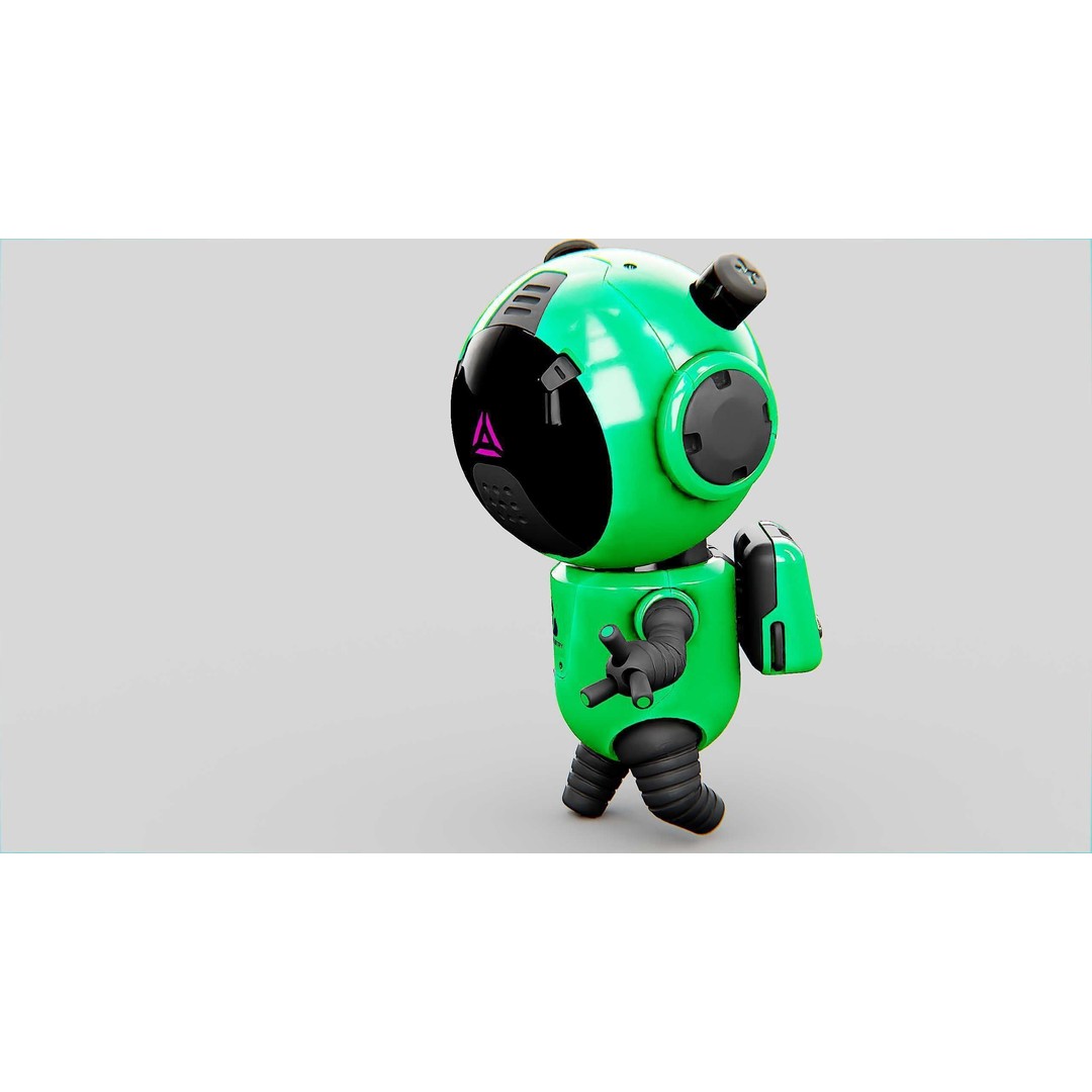 Toon Bot Echo 3D Model – Rigged Character for Unreal Engine & Unity - View 18