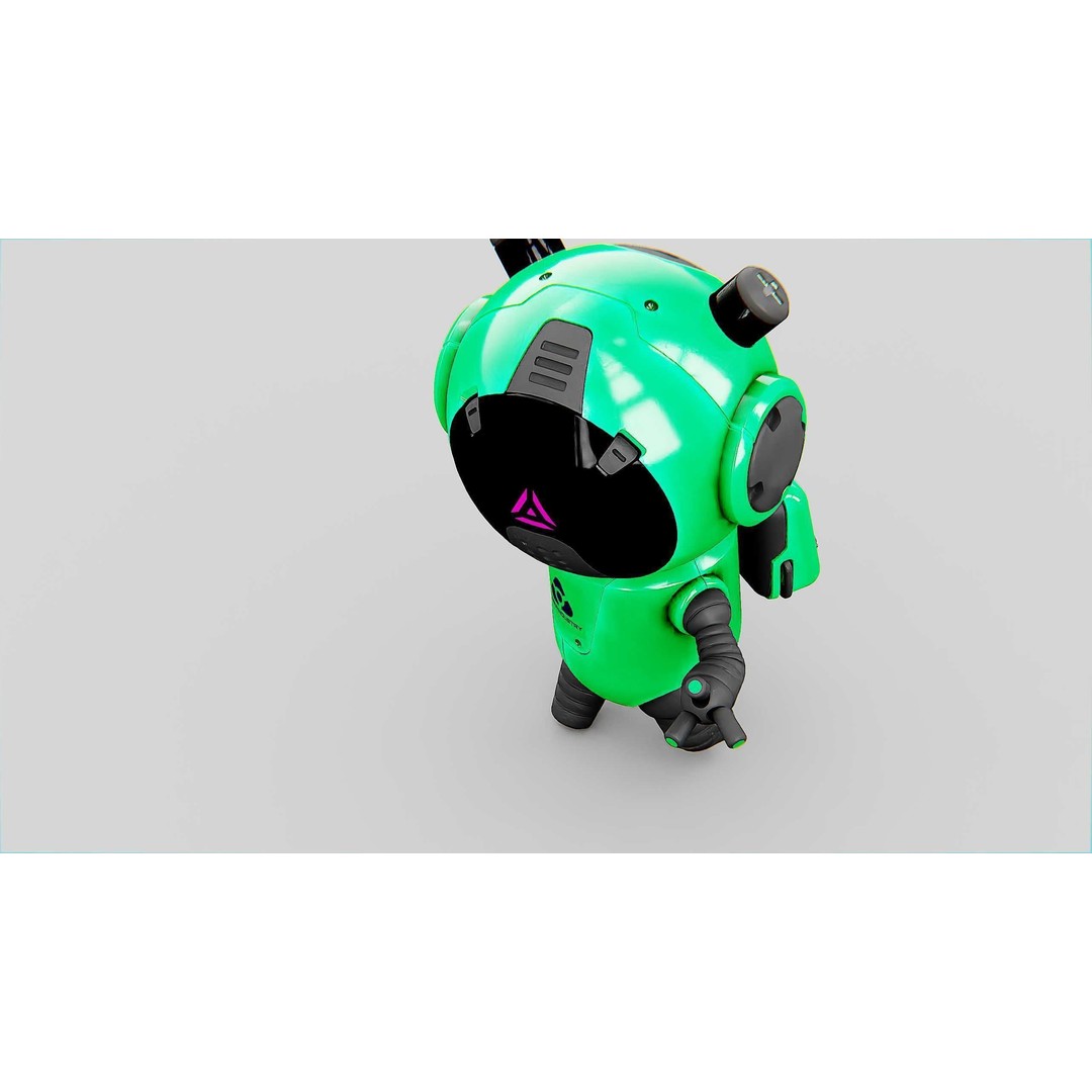 Toon Bot Echo 3D Model – Rigged Character for Unreal Engine & Unity - View 22