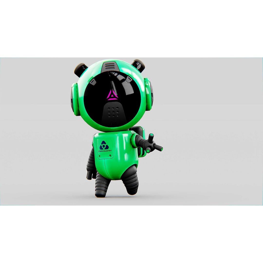 Toon Bot Echo 3D Model – Rigged Character for Unreal Engine & Unity - View 23