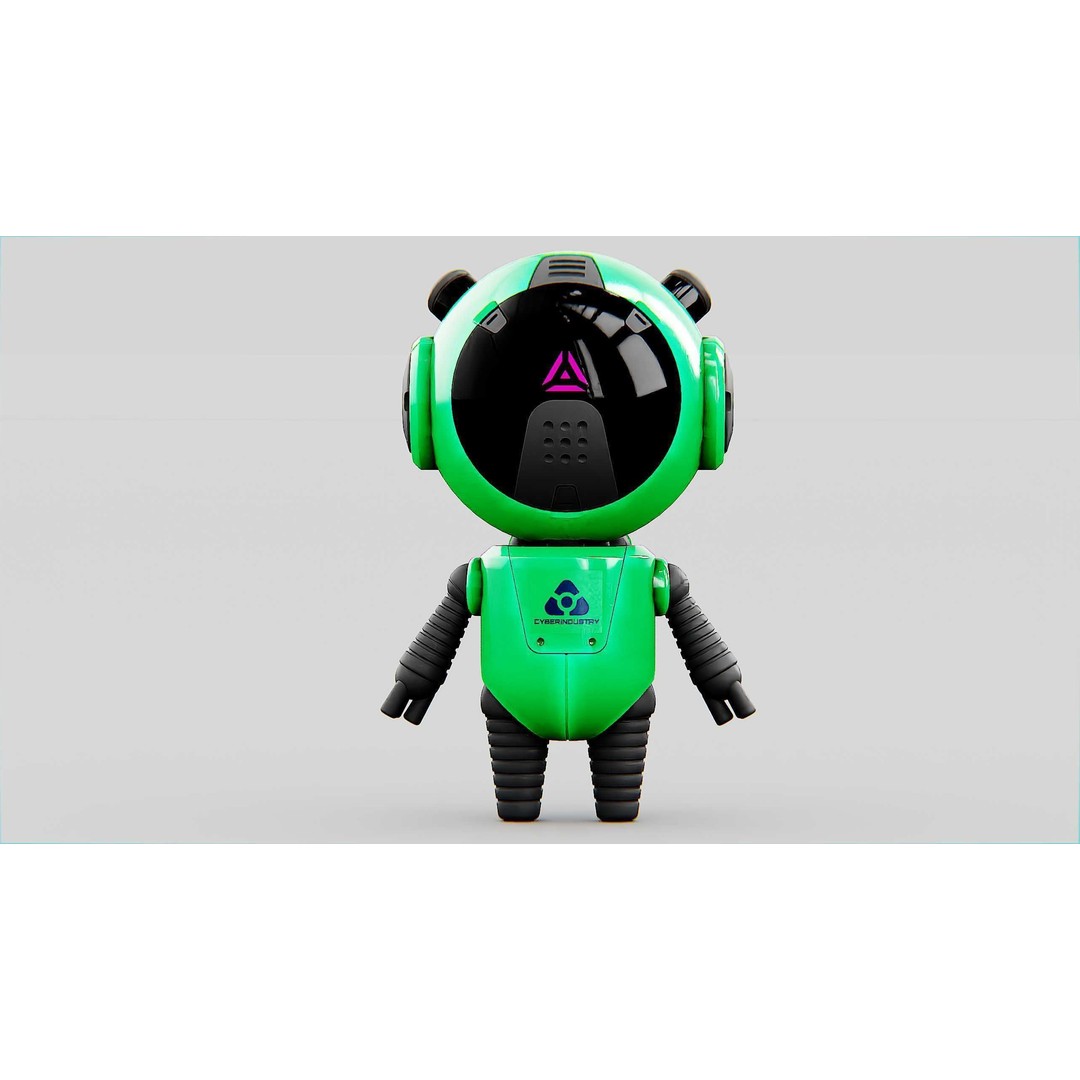 Toon Bot Echo 3D Model – Rigged Character for Unreal Engine & Unity - View 25