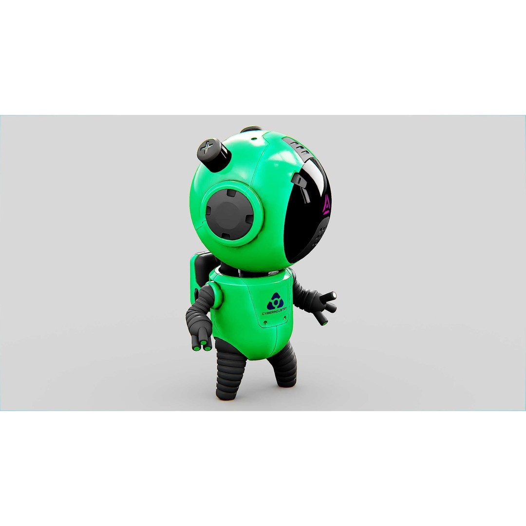 Toon Bot Echo 3D Model – Rigged Character for Unreal Engine & Unity - View 29