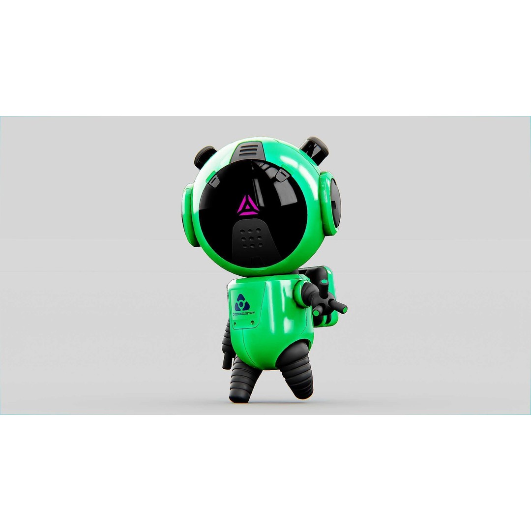Toon Bot Echo 3D Model – Rigged Character for Unreal Engine & Unity - View 4
