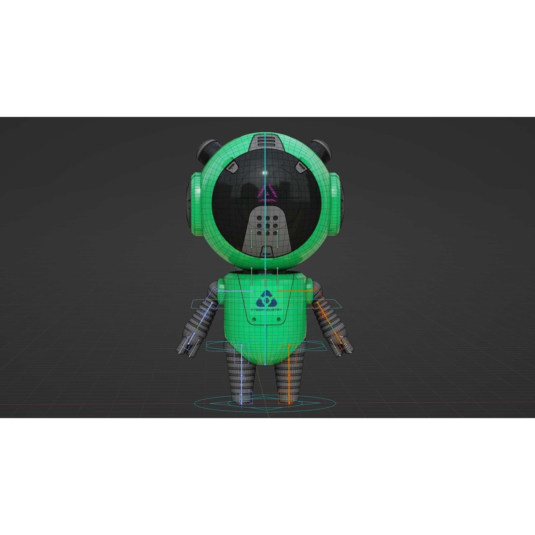 Toon Bot Echo 3D Model – Rigged Character for Unreal Engine & Unity - View 40