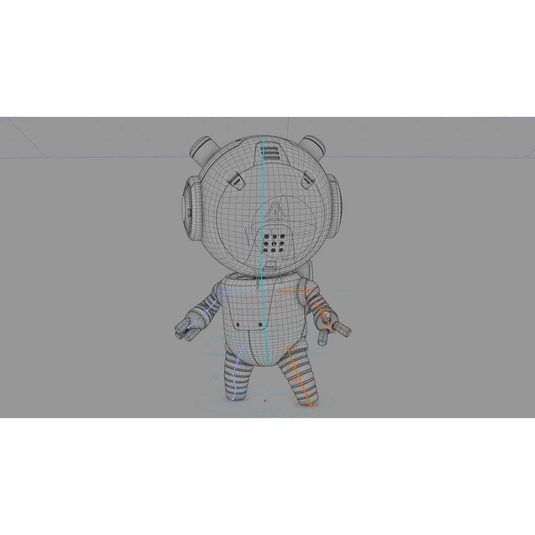 Toon Bot Echo 3D Model – Rigged Character for Unreal Engine & Unity - View 41