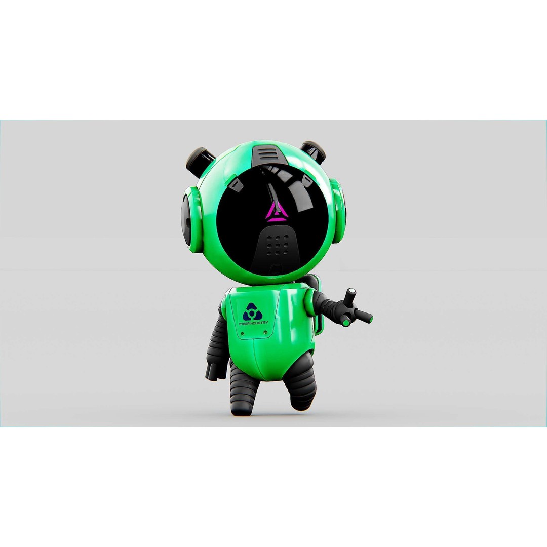 Toon Bot Echo 3D Model – Rigged Character for Unreal Engine & Unity - View 5