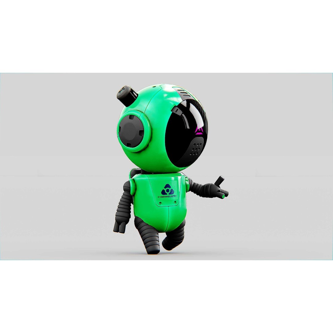 Toon Bot Echo 3D Model – Rigged Character for Unreal Engine & Unity - View 8