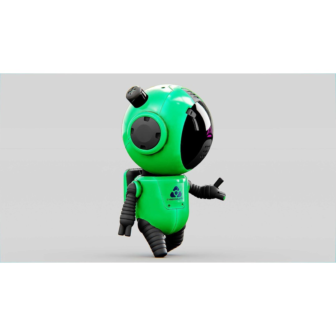 Toon Bot Echo 3D Model – Rigged Character for Unreal Engine & Unity - View 9