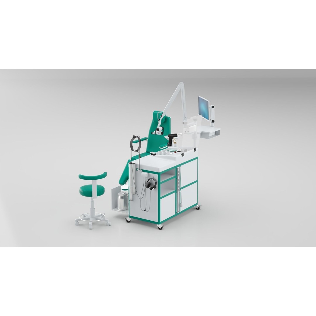 Dentists Workplace 3D Model – Modern Office Interior with PBR Textures - View 10