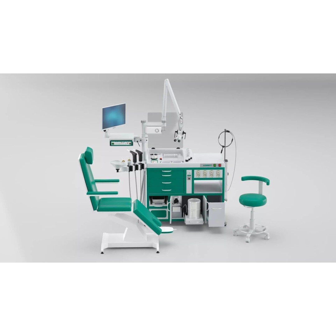 Dentists Workplace 3D Model – Modern Office Interior with PBR Textures - View 2