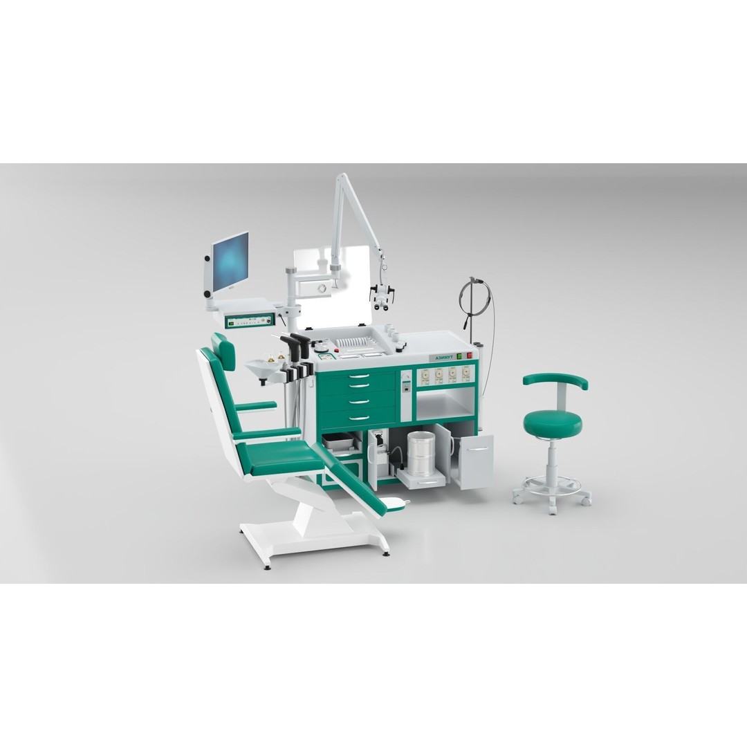 Dentists Workplace 3D Model – Modern Office Interior with PBR Textures - View 5