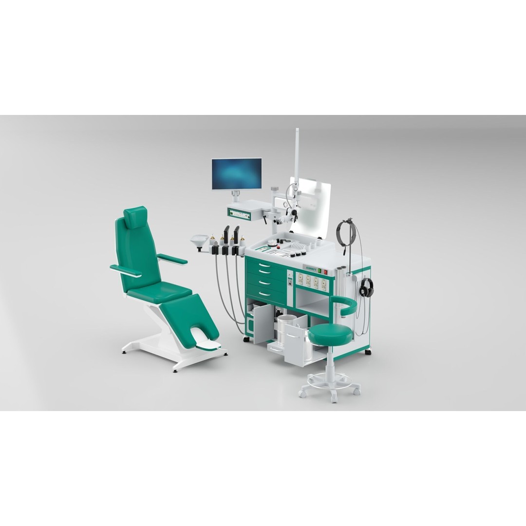 Dentists Workplace 3D Model – Modern Office Interior with PBR Textures - View 7