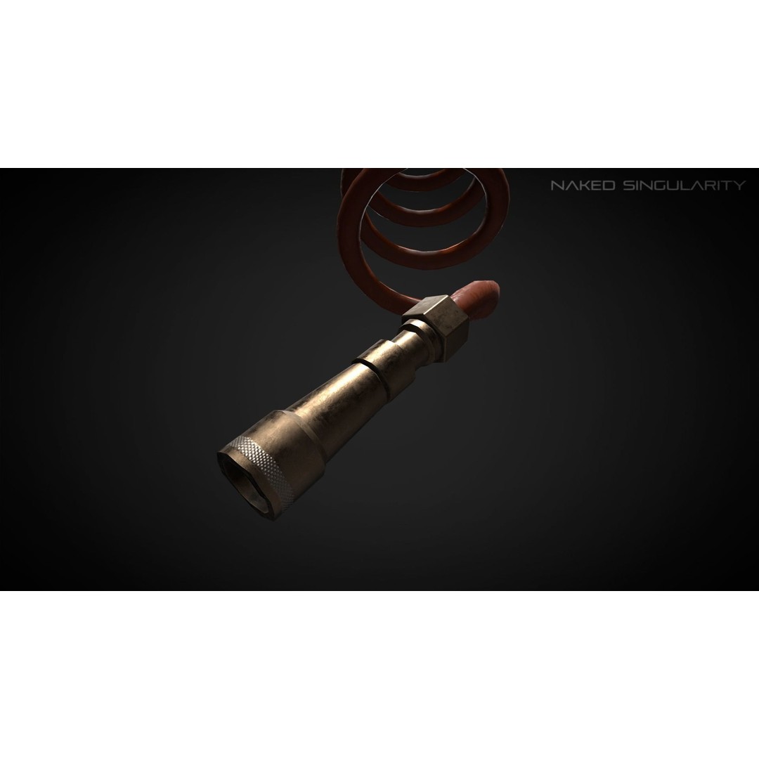 Air Pipe 3D Model – Low Poly PBR Laboratory Equipment, FBX - View 4