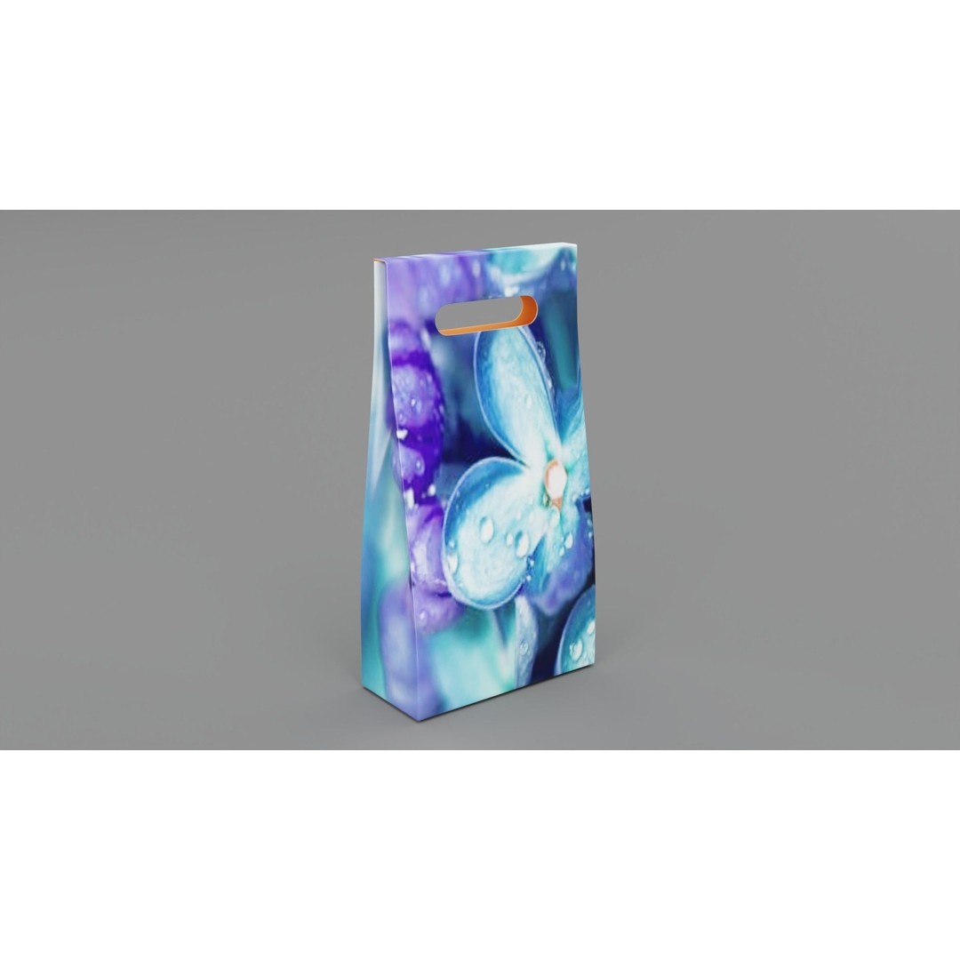 Empty Cosmetics Box 3D Model – Low Poly, Blender, FBX, Game Ready - View 3