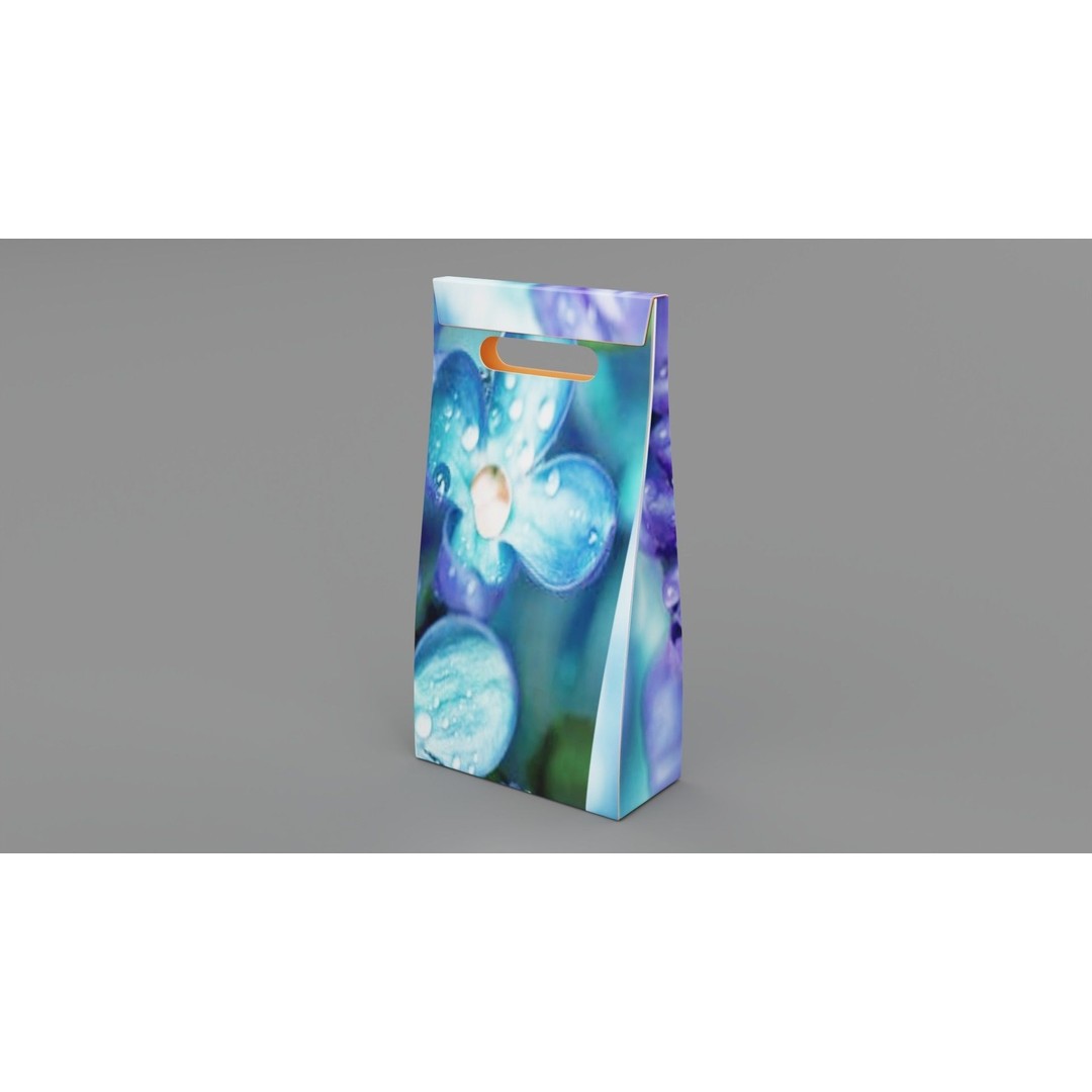 Empty Cosmetics Box 3D Model – Low Poly, Blender, FBX, Game Ready - View 6