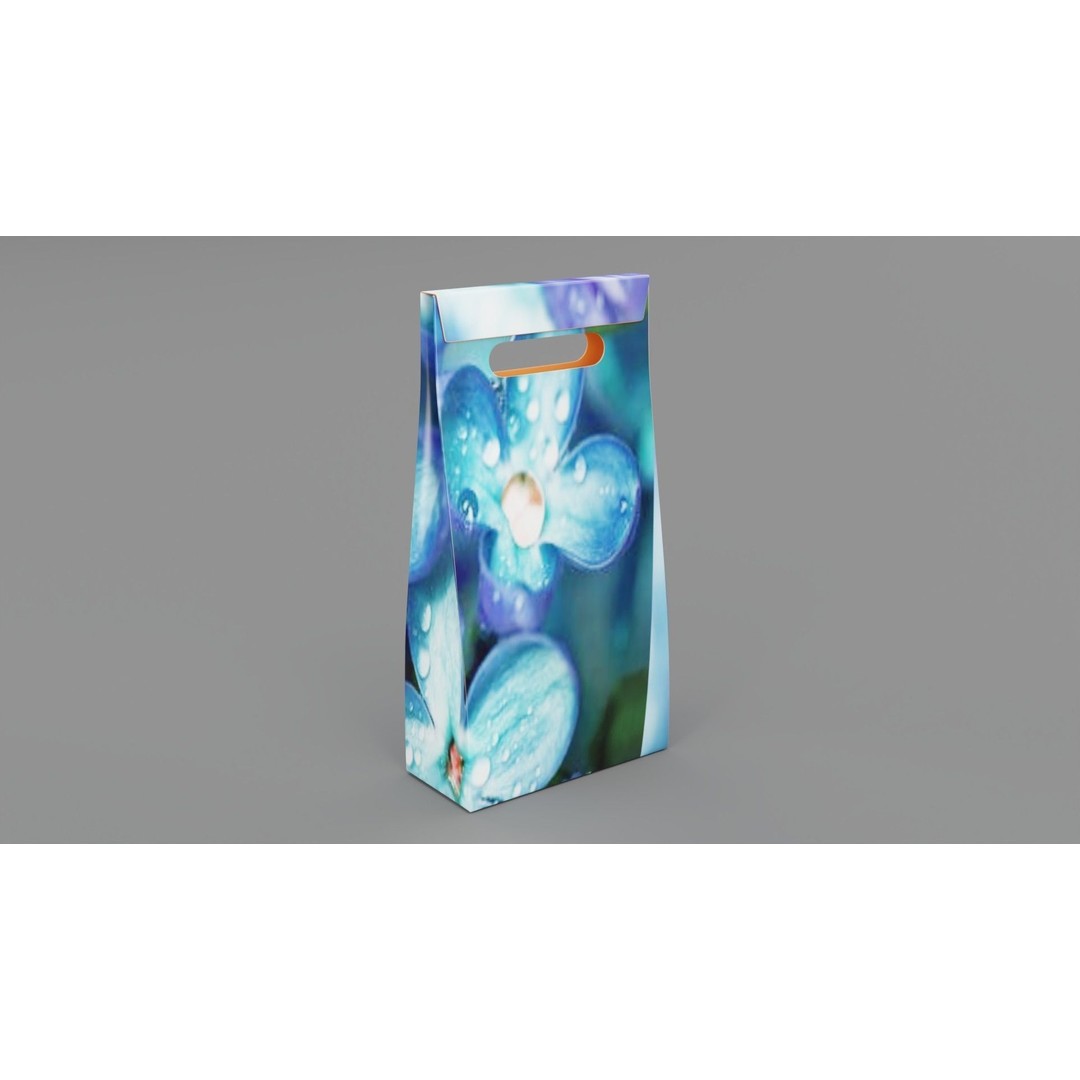 Empty Cosmetics Box 3D Model – Low Poly, Blender, FBX, Game Ready - View 8