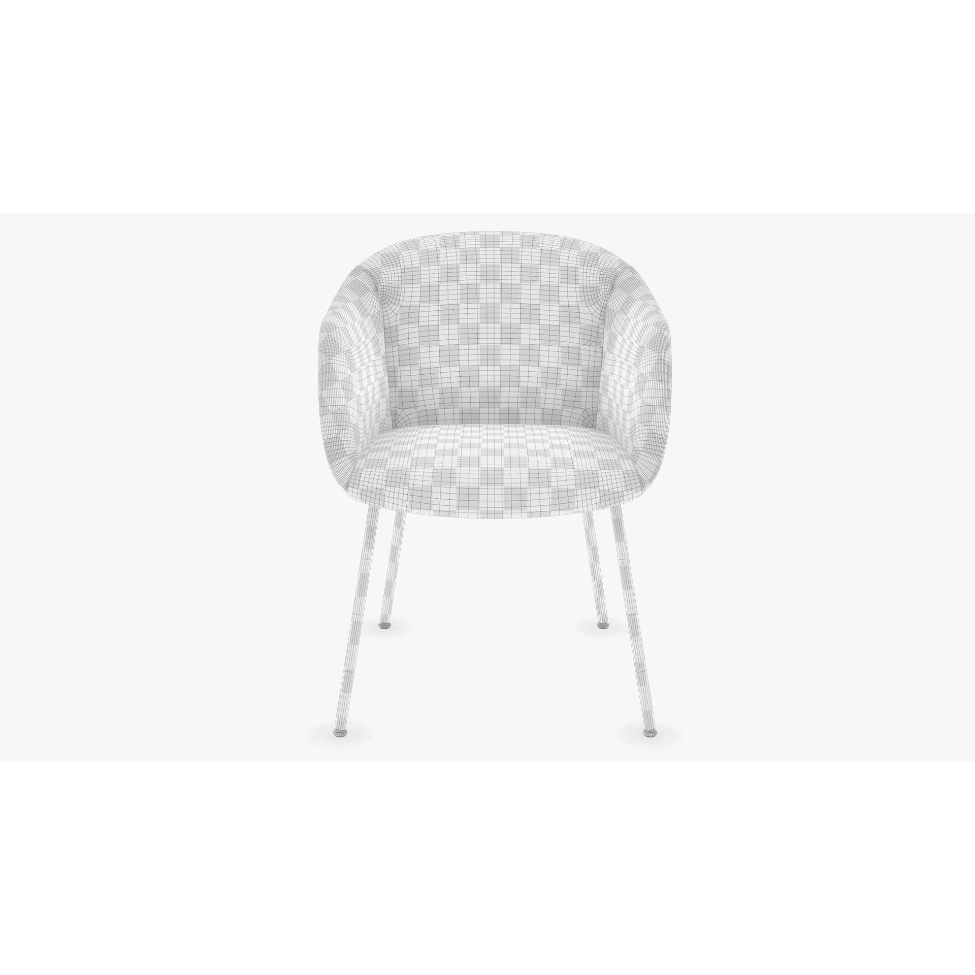 Fiber Soft Armchair - Game-Ready 3D Model