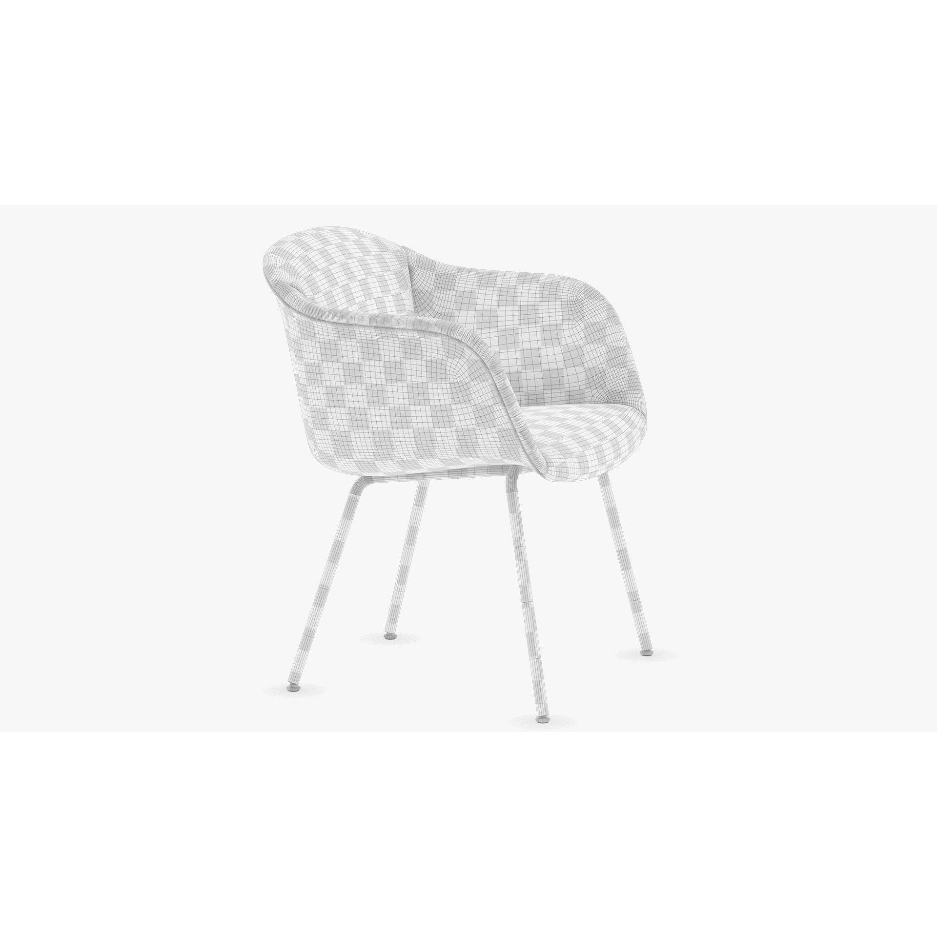 Fiber Soft Armchair - Game-Ready 3D Model - View 8