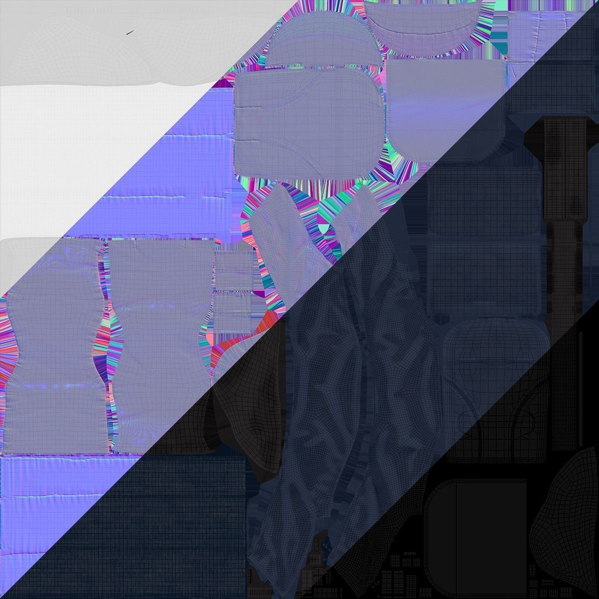 Bravo Baby Stroller - Low-Poly Game-Ready 3D Model - View 12