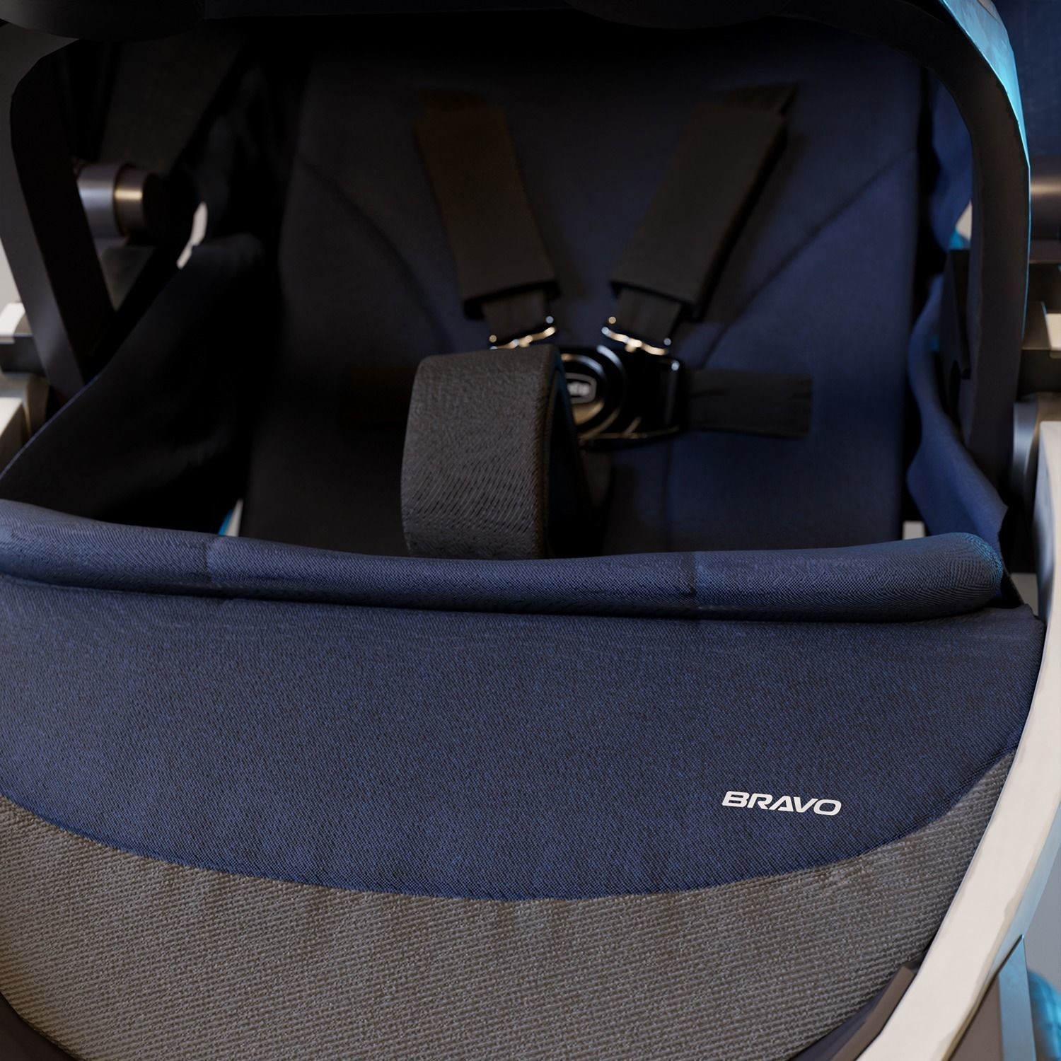 Bravo Baby Stroller - Low-Poly Game-Ready 3D Model - View 4