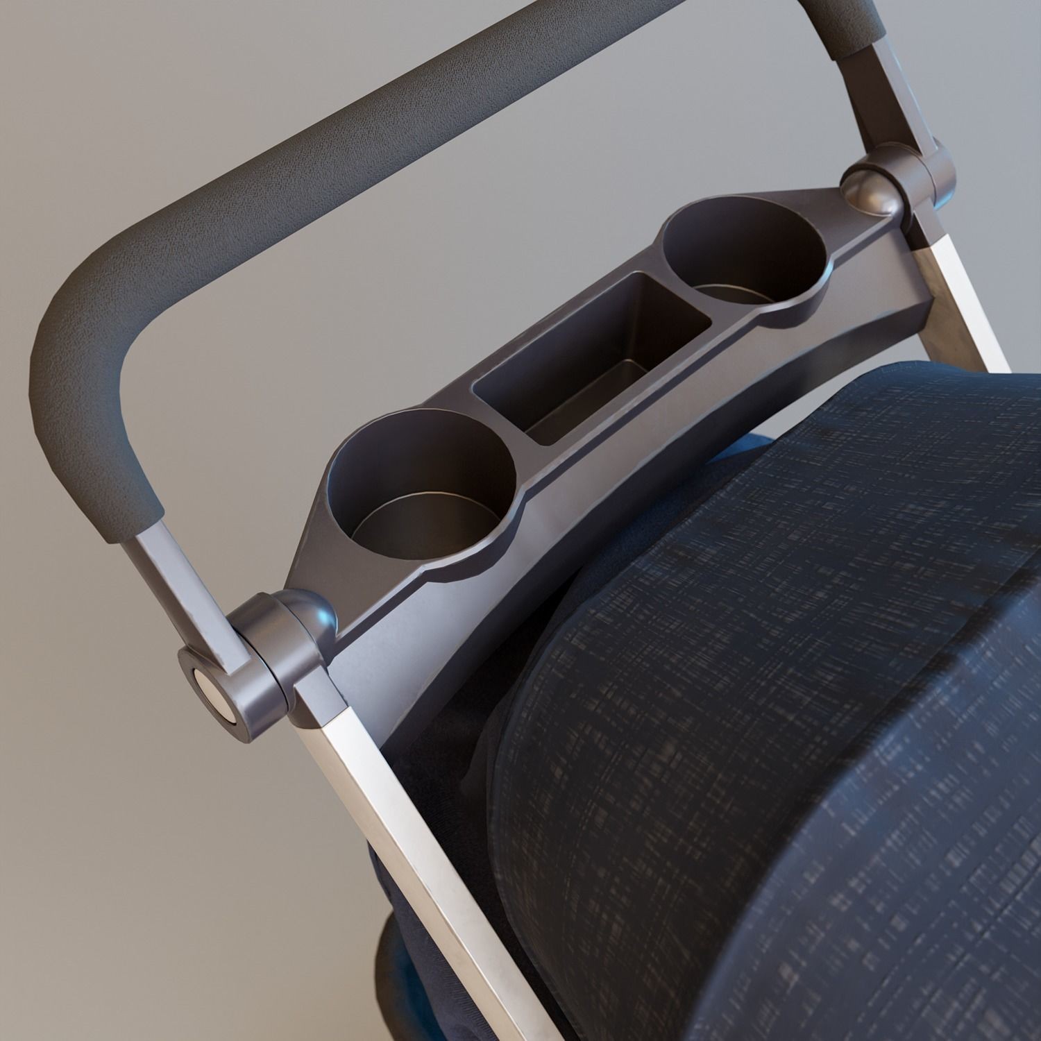 Bravo Baby Stroller - Low-Poly Game-Ready 3D Model - View 6