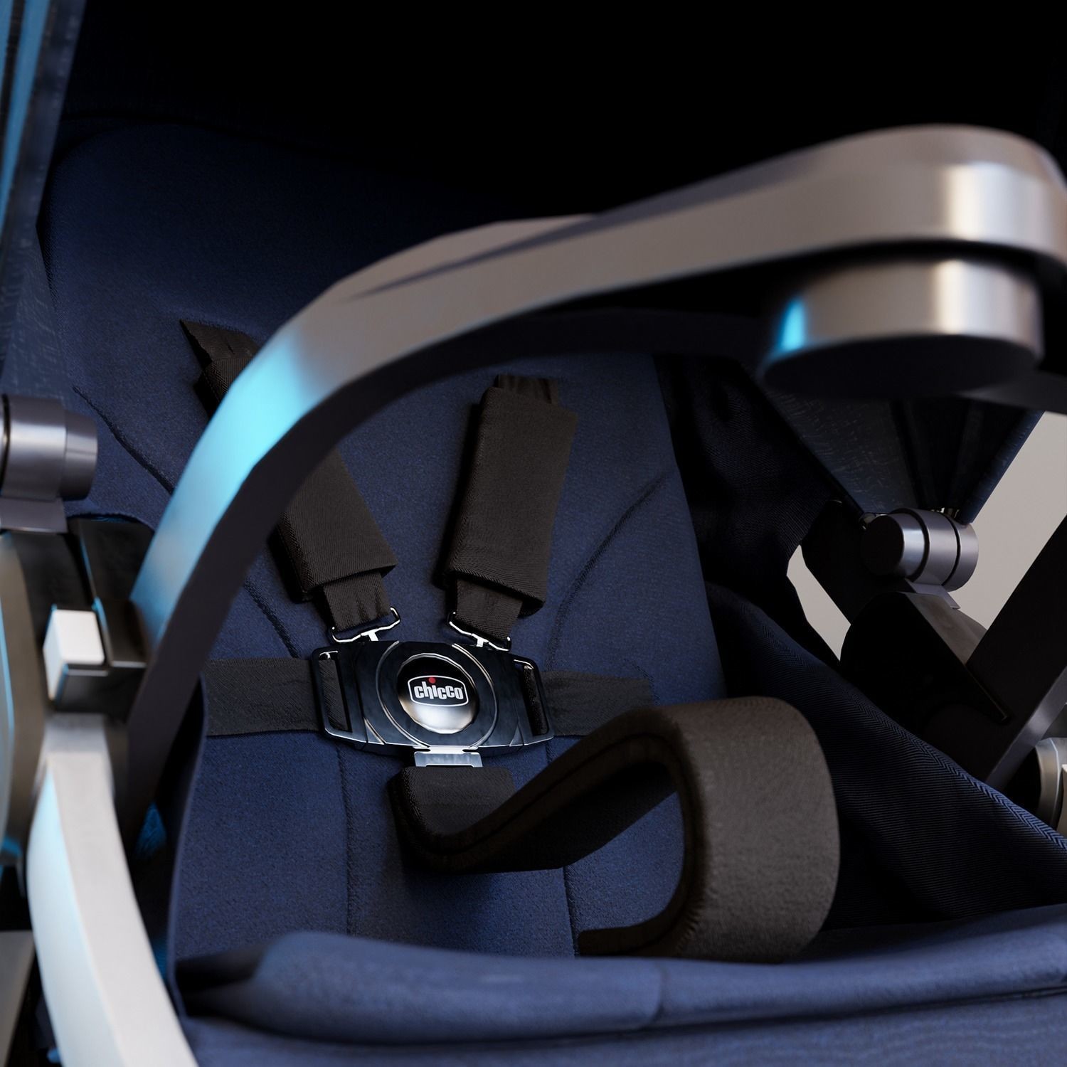 Bravo Baby Stroller - Low-Poly Game-Ready 3D Model - View 7