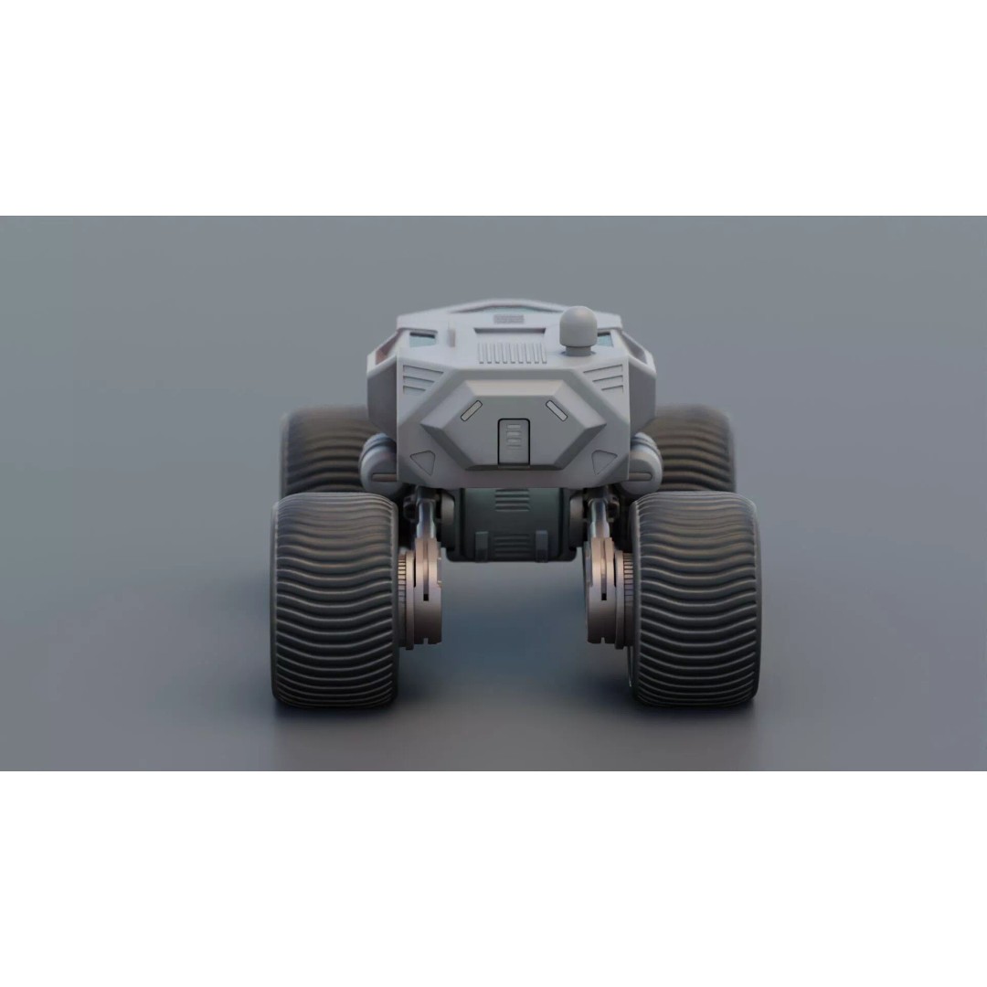 Lunar Rover H-11 3D Model – Rigged Sci-Fi Vehicle for Animation - View 10