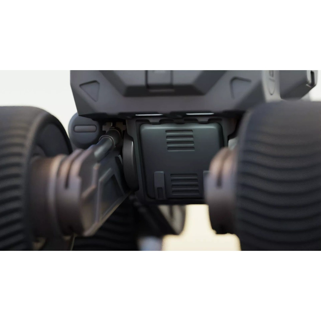 Lunar Rover H-11 3D Model – Rigged Sci-Fi Vehicle for Animation - View 26