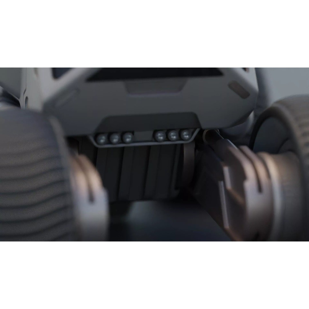 Lunar Rover H-11 3D Model – Rigged Sci-Fi Vehicle for Animation - View 29