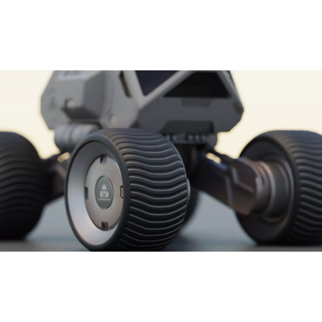 Lunar Rover H-11 3D Model – Rigged Sci-Fi Vehicle for Animation - View 32