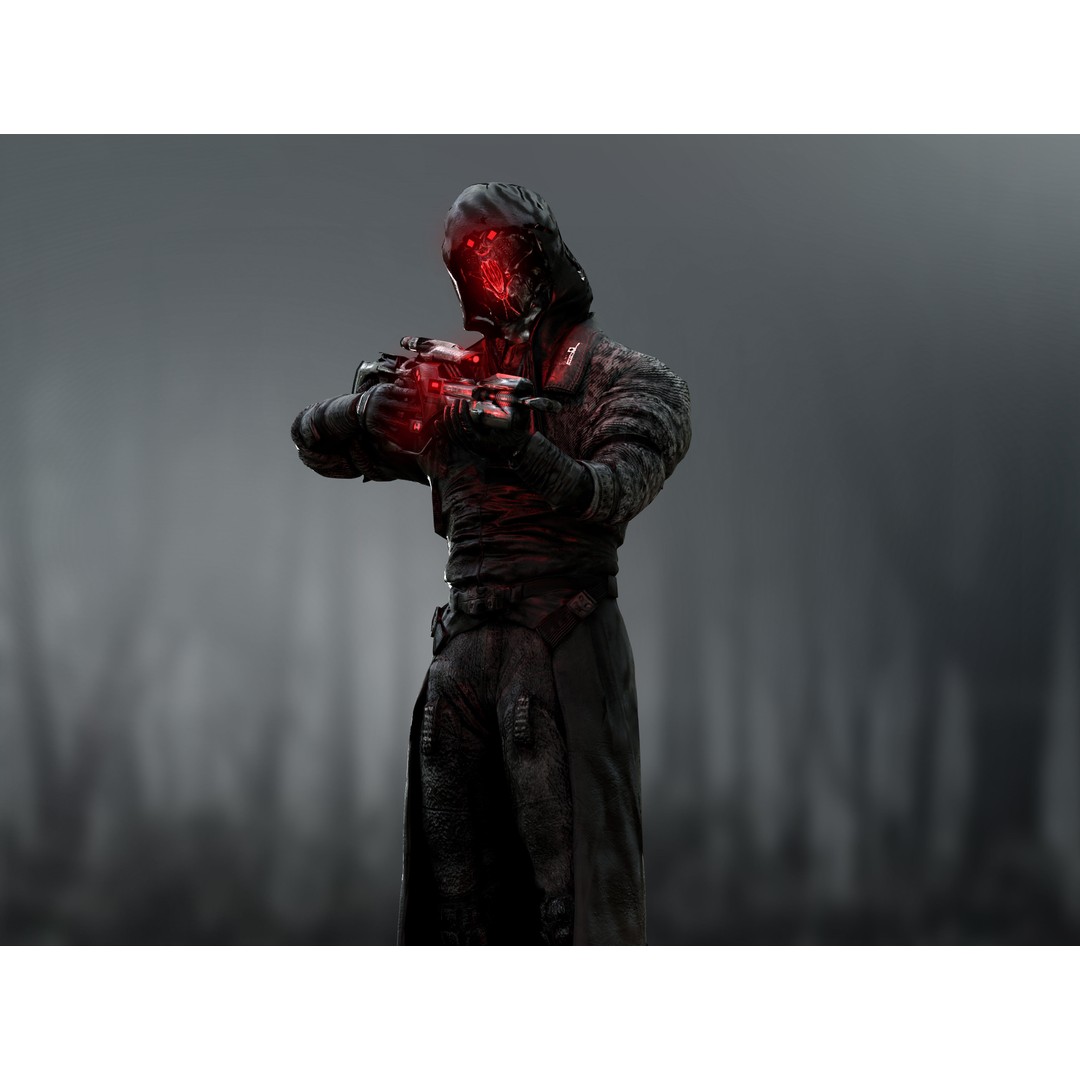 Sci-Fi Sniper Soldier 3D Model – Low-Poly Rigged Character, FBX, OBJ - View 11