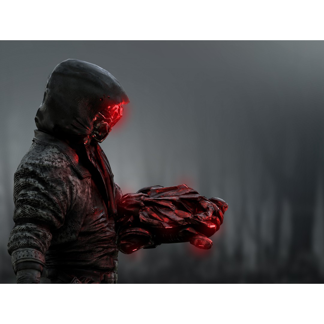 Sci-Fi Sniper Soldier 3D Model – Low-Poly Rigged Character, FBX, OBJ - View 6