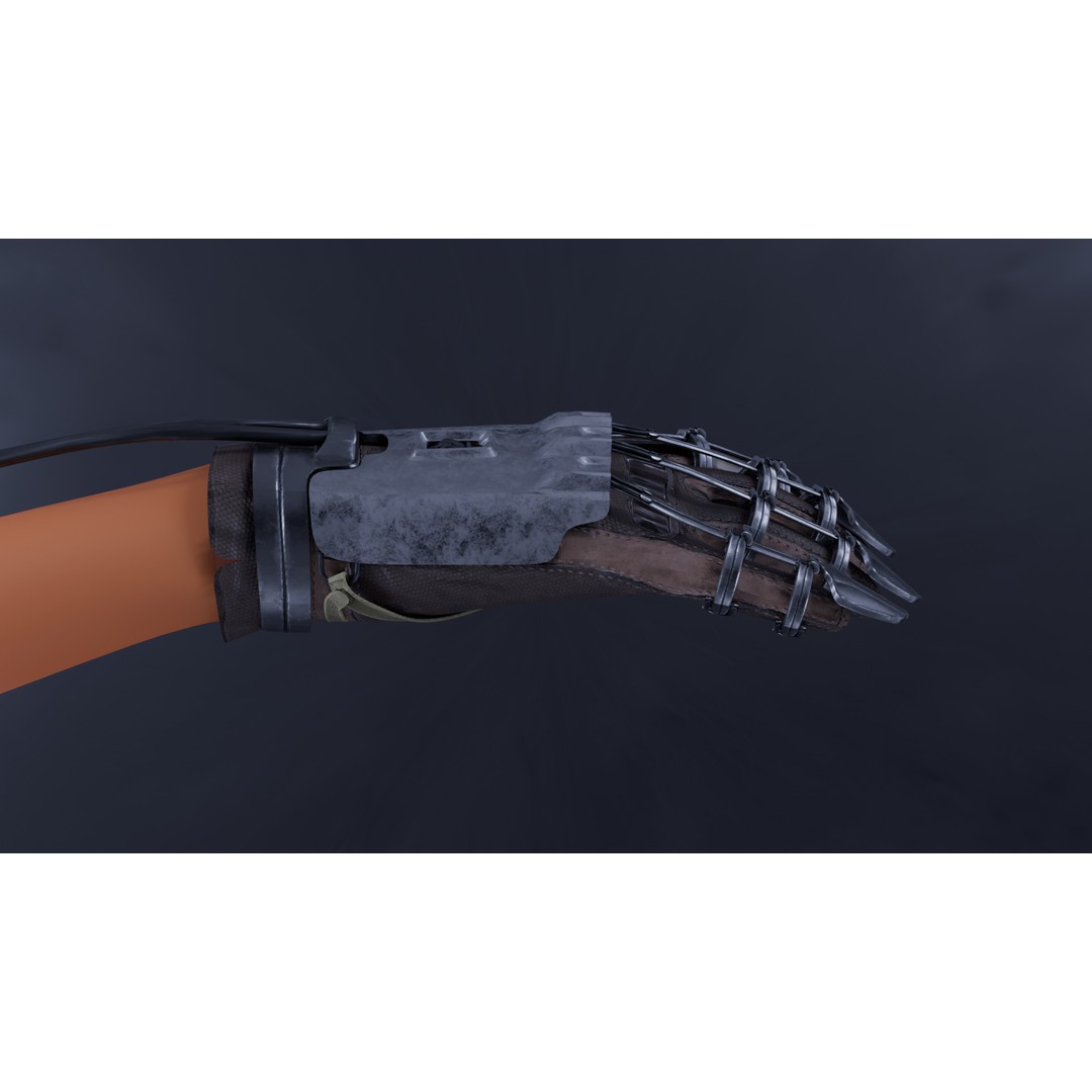 Robotic Gloves 3D Model – High Poly Exoskeleton for Games, FBX, OBJ - View 5