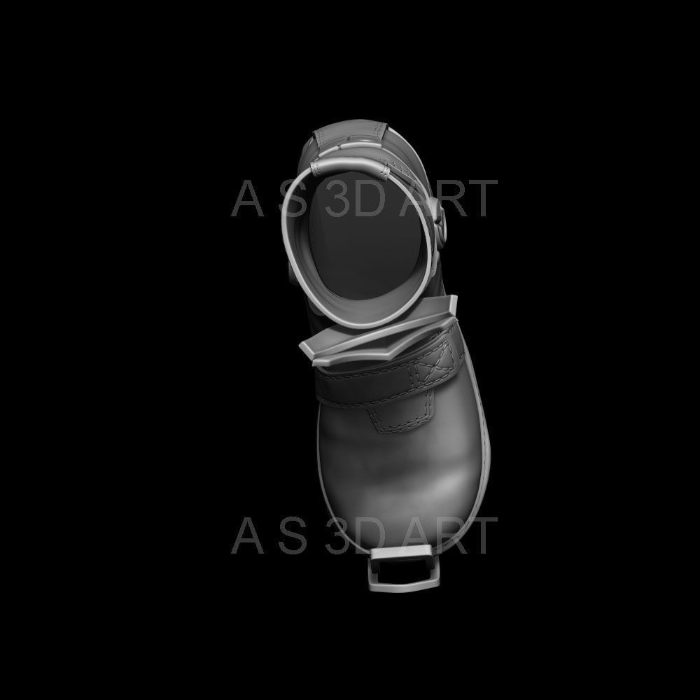 Sci-Fi Boots 3D Model – High Poly ZBrush Character Asset, FBX - View 10