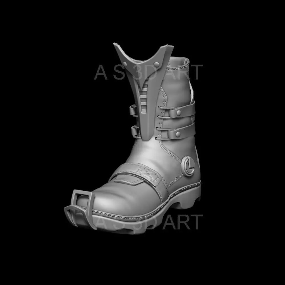Sci-Fi Boots 3D Model – High Poly ZBrush Character Asset, FBX - View 2
