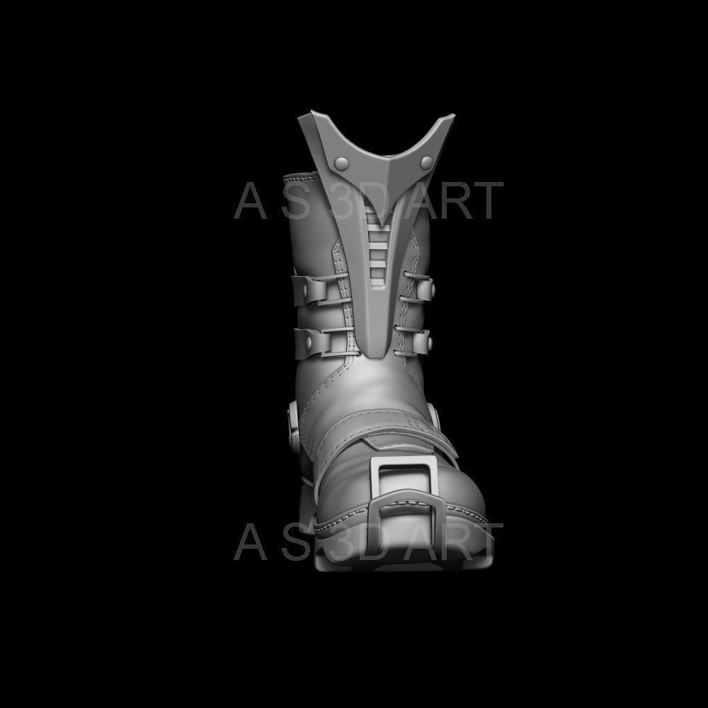 Sci-Fi Boots 3D Model – High Poly ZBrush Character Asset, FBX - View 8