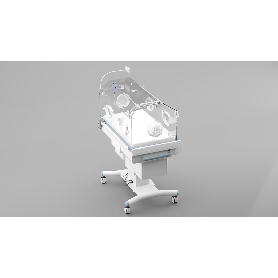 Newborn Incubator 3D Model – Fully Textured, Corona Renderer Compatible - View 10
