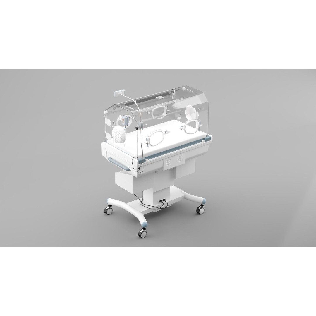 Newborn Incubator 3D Model – Fully Textured, Corona Renderer Compatible - View 3