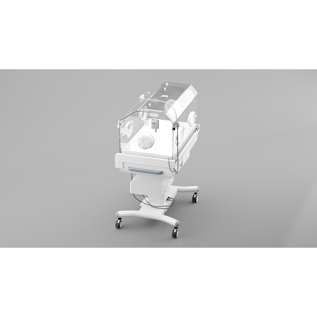 Newborn Incubator 3D Model – Fully Textured, Corona Renderer Compatible - View 4