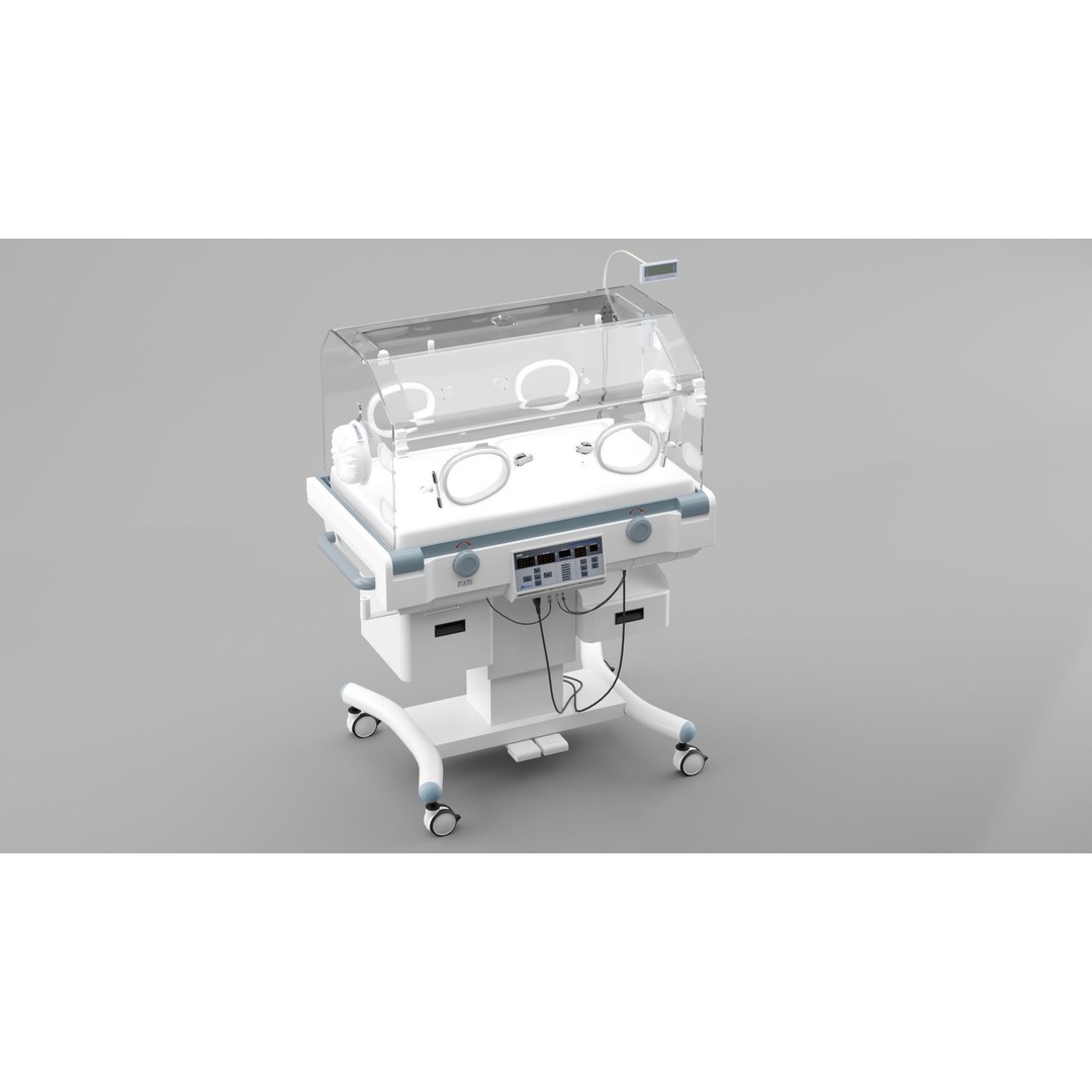 Newborn Incubator 3D Model – Fully Textured, Corona Renderer Compatible - View 5