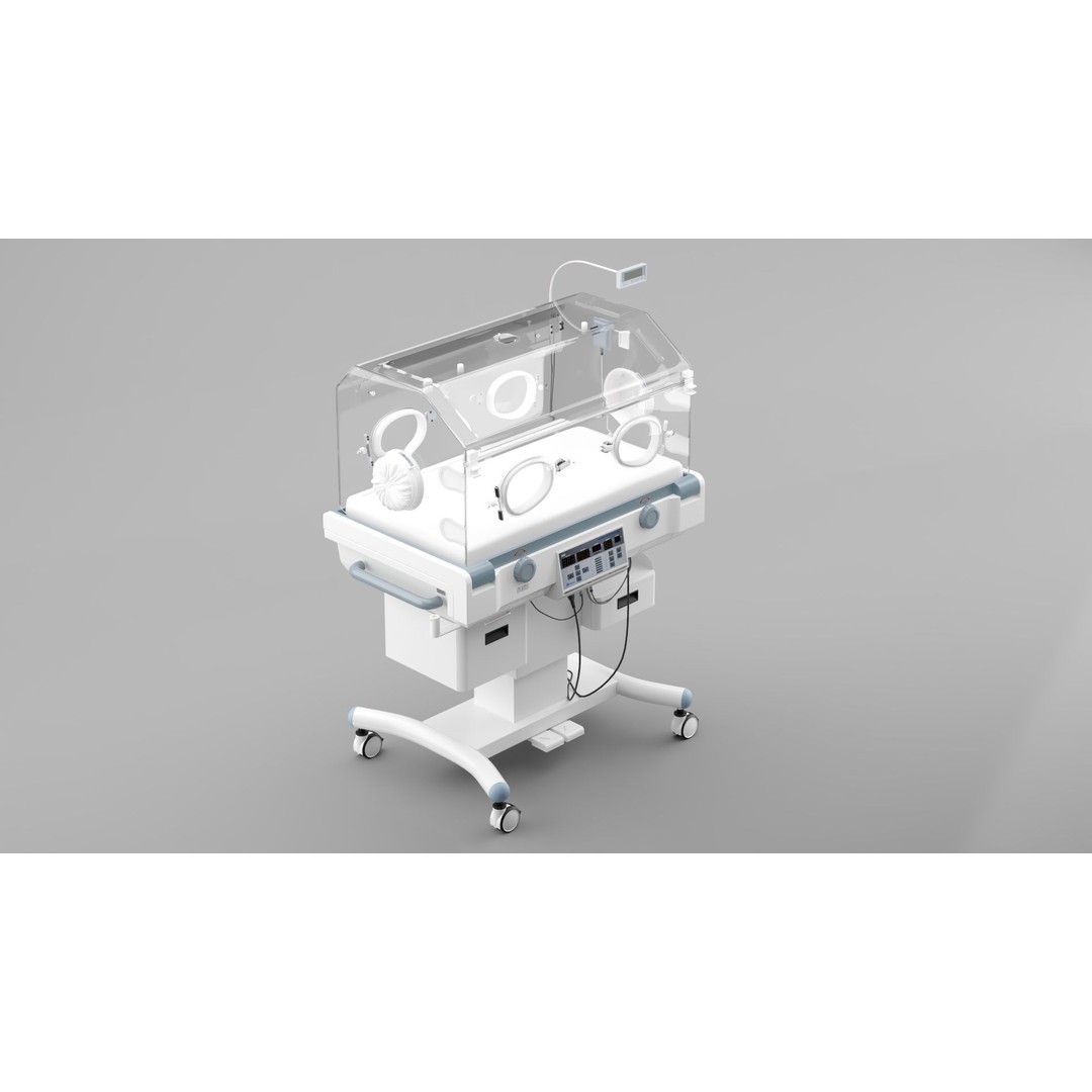 Newborn Incubator 3D Model – Fully Textured, Corona Renderer Compatible - View 7