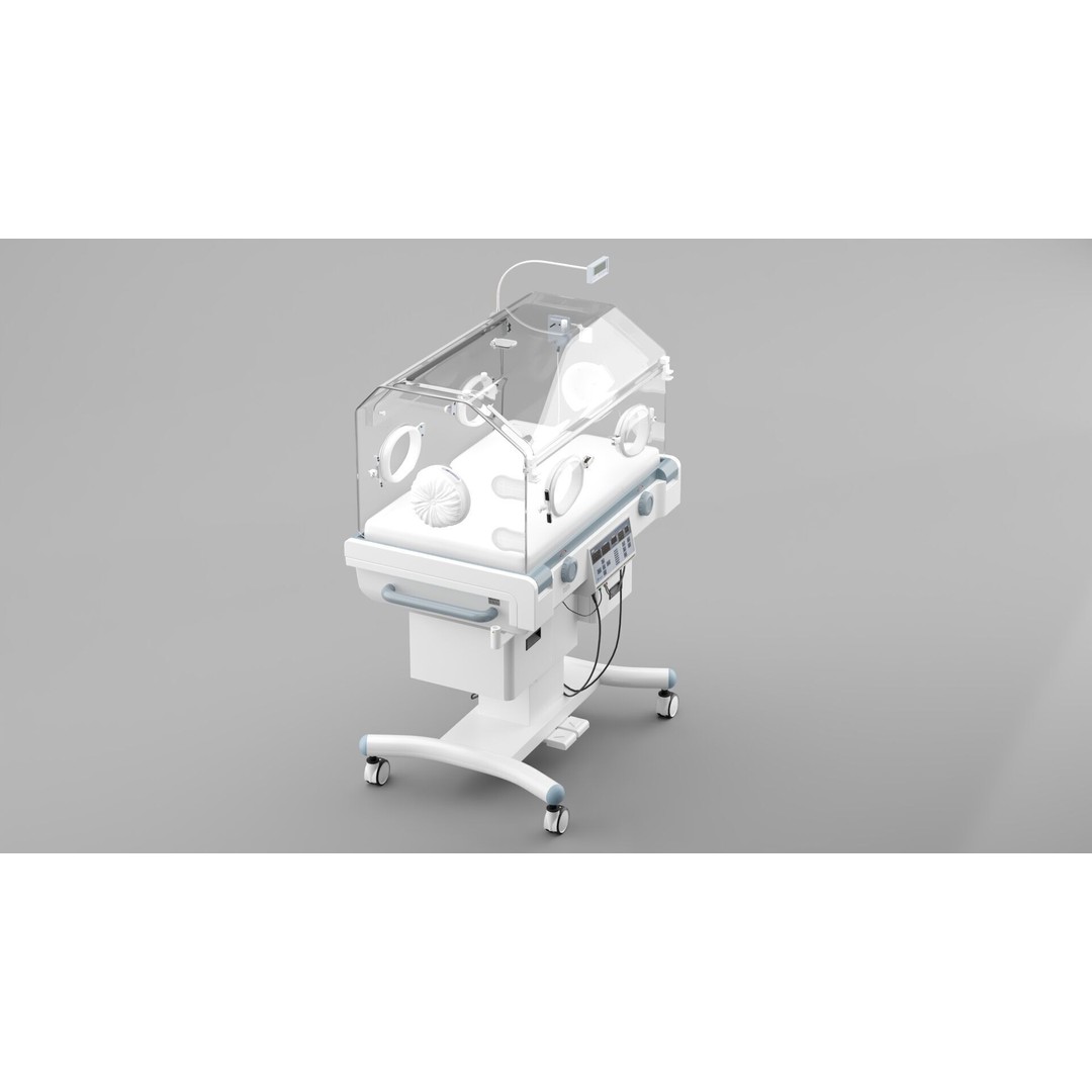 Newborn Incubator 3D Model – Fully Textured, Corona Renderer Compatible - View 8