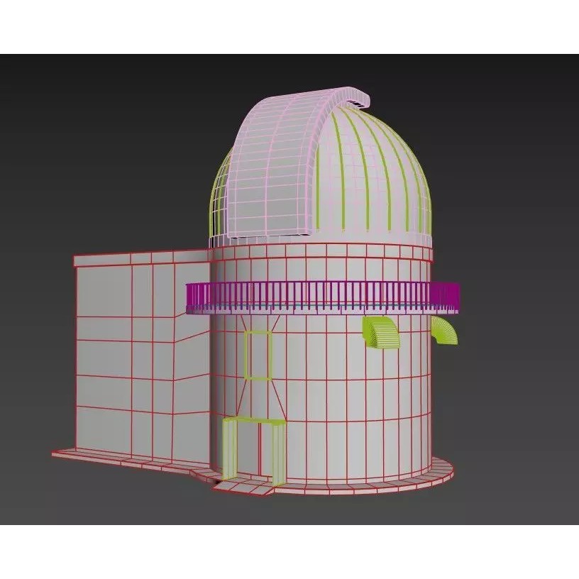 Abandoned Observatory 3D Model – Realistic PBR Asset, FBX & OBJ Formats