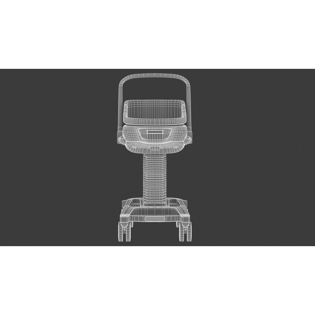 Medical Baby Crib 3D Model – High Quality PBR Asset, FBX & OBJ - View 23