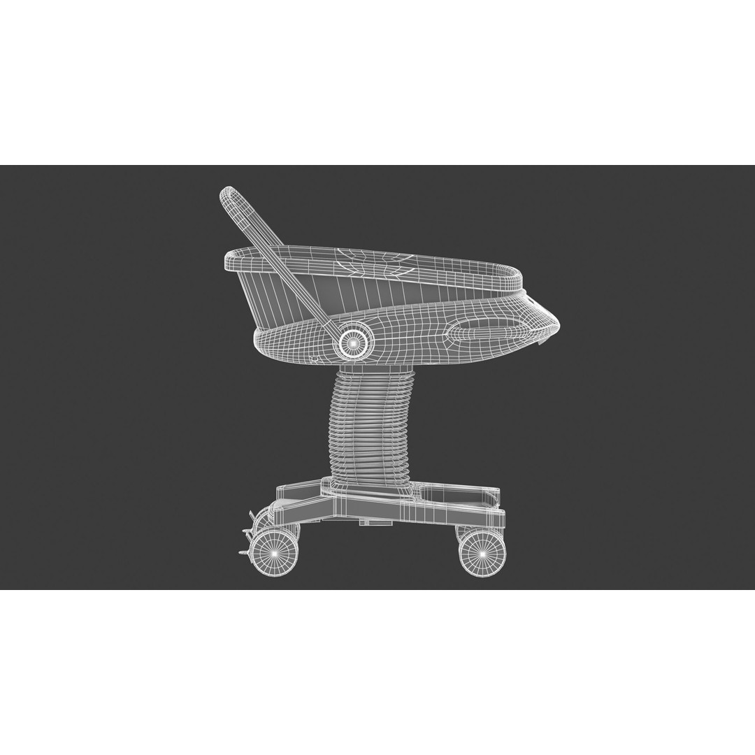 Medical Baby Crib 3D Model – High Quality PBR Asset, FBX & OBJ - View 25