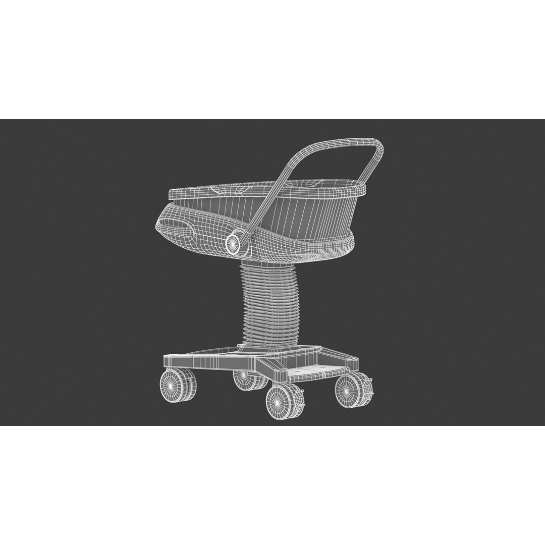 Medical Baby Crib 3D Model – High Quality PBR Asset, FBX & OBJ - View 28