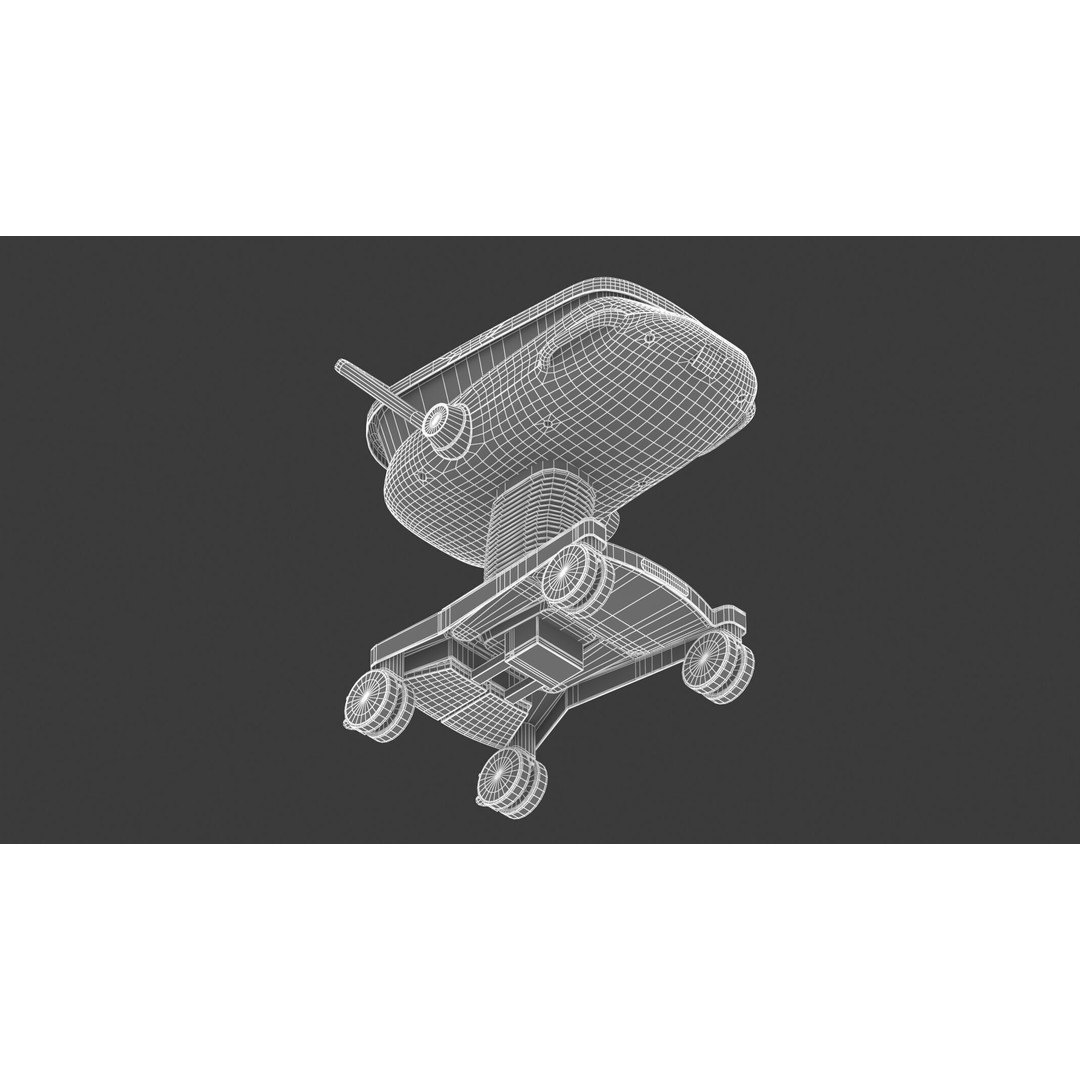 Medical Baby Crib 3D Model – High Quality PBR Asset, FBX & OBJ - View 31